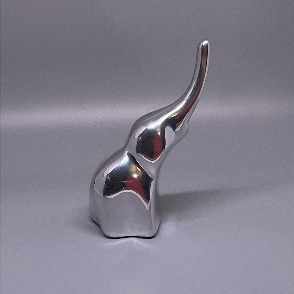 Hoselton Aluminum Elephant Signed and Numbered Raised Trunk